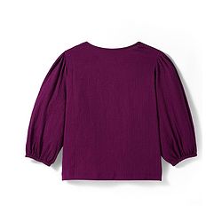 Pine Kids Woven Full Sleeves Solid Top - Purple