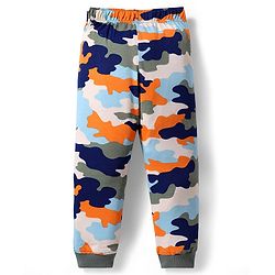Pine Kids 100% Cotton Knit Half Sleeves Camouflage Printed Co-Ords T-Shirt & Pyjama Night Suit - Multicolour