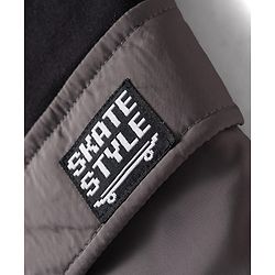Pine Kids Knit Full Length Cut N Sew Lounge Pant With Pockets & Skate Style Badge - Black