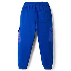 Pine Kids Knit Full Length Cut N Sew Lounge Pant With Pockets & Skate Style Badge - Black