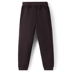 Pine Kids Knit Full Length Lounge Pant With Text Print - Black