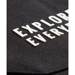 Pine Kids Knit Full Length Lounge Pant With Pockets & Explore Everyday Print - Black