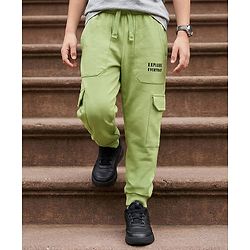 Pine Kids Knit Full Length Lounge Pant With Pockets & Explore Everyday Print - Black