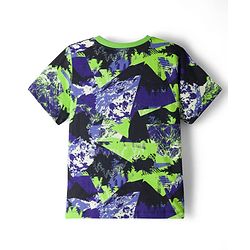 Pine Kids 100% Cotton Bio Washed Half Sleeves Abstract Printed T-Shirt & Pyjama Co-Ord Night Suit - Multicolour