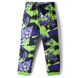 Pine Kids 100% Cotton Bio Washed Half Sleeves Abstract Printed T-Shirt & Pyjama Co-Ord Night Suit - Multicolour