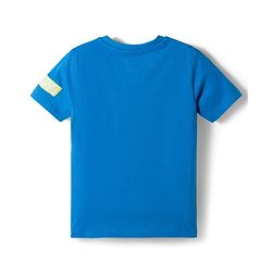 Pine Kids Marvel Single Jersey Knit Half Sleeves T-Shirt & Short Set With Captain America Print - Blue