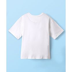 Pine Kids Marvel Single Jersey Knit Half Sleeves T-Shirt With Spiderman Print - White