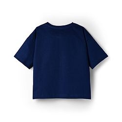 Pine Kids Disney Single Jersey Knit Half Sleeves Oversized T-Shirt With Minnie Mouse Graphics - Navy Blue