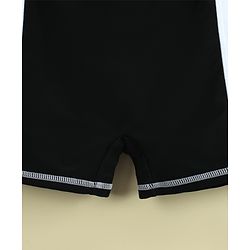 Pine Active Full Raglan Sleeves Printe Legged Swimsuit - Green