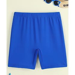 Pine Kids Text Printed Swimming Trunk - Blue