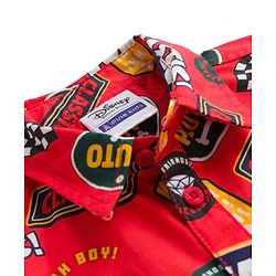 Pine Kids Disney 100% Cotton Woven Half Sleeves Shirt With Mickey Mouse Graphics - Multicolour