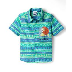 Pine Kids Disney 100% Cotton Woven Half Sleeves Shirt With Lion King Graphics - Multicolour
