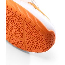 Pine Active Lace Up Solid Badminton Shoes - Orange & White