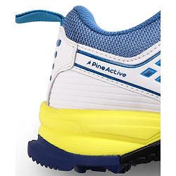 Pine Active Lace Up Solid Cricket Shoes - Blue & White