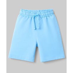 Pine Kids Single Jersey Knit Drop Shoulder Sleeves T-Shirt & Shorts Set - Blue
