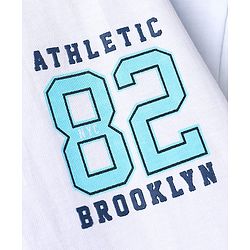 Pine Kids Single Jersey Knit Drop Shoulder Sleeves T-Shirt & Shorts Set - Blue