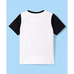 Pine Kids Single Jersey Knit Half Sleeves Numerical & Text Printed T-Shirt & Shorts Set - White