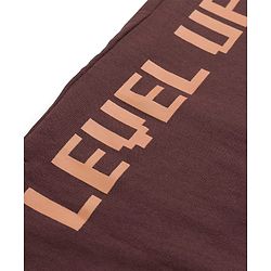 Pine Kids Single Jersey Knit Drop Half Sleeves T-Shirt & Shorts Set with Game Print - Brown
