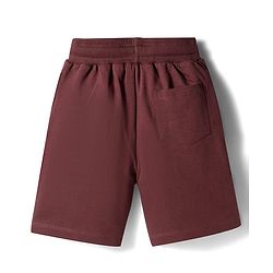 Pine Kids Single Jersey Knit Drop Half Sleeves T-Shirt & Shorts Set with Game Print - Brown