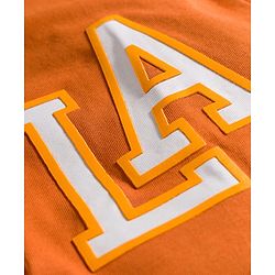 Pine Kids Single Jersey Knit Half Sleeves Text Printed T-Shirt & Shorts Set - Orange