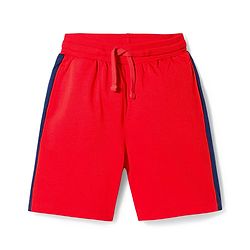 Pine Kids Single Jersey Knit Half Sleeves T-Shirt & Shorts Set with Unleash Your Potential Print & Tape Detailing - Red