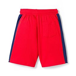 Pine Kids Single Jersey Knit Half Sleeves T-Shirt & Shorts Set with Unleash Your Potential Print & Tape Detailing - Red