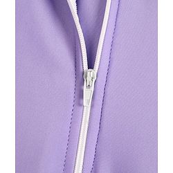Pine Kids Half Raglan Sleeves Printed Frock Swimsuit - Purple