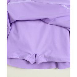 Pine Kids Half Raglan Sleeves Printed Frock Swimsuit - Purple