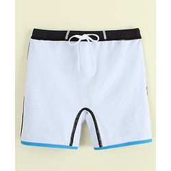 Pine Active Swimming Trunk With Text Print - Black