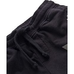 Pine Kids Looper Knit Full Length Lounge Pant With Speed Squad Print - Black