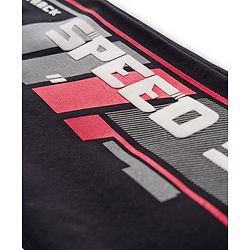 Pine Kids Looper Knit Full Length Lounge Pant With Speed Squad Print - Black