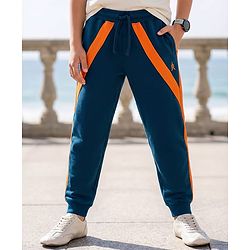 Pine Kids 100% Cotton Knit Full Length Cut N Sew Lounge Pant - Navy Blue