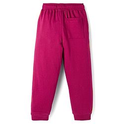 Pine Kids 100% Cotton Full Length Lounge Pant With Text Print - Dark Pink