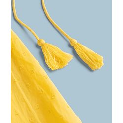Pine Kids Rayon Woven Sleeveless Floral Printed Choli & Lehenga Set With Dupatta - Yellow