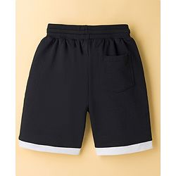 Pine Kids Single Jersey Knit Drop Shoulder Half Sleeves T-Shirt & Shorts Set with California Print - Black