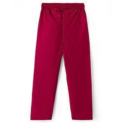 Pine Kids Woven Full Sleeves Printed Kurta Pyjama Set With Sequin Embroidered Nehru Jacket - Maroon
