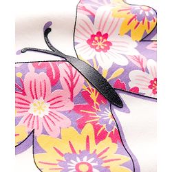 Pine Kids Single Jersey Knit Half Sleeves T-Shirt & Shorts Night Suit with Floral & Butterfly Print - Lilac & White