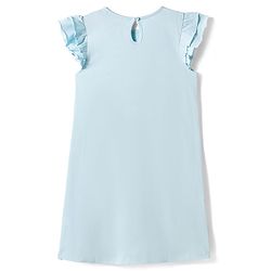 Pine Kids Disney Single Jersey Knit Frill Sleeves Night With Disney Princess Graphics - Light Blue