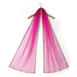 Pine Kids Viscose Woven Sleeveless Choli Lehenga Set with Dupatta & Floral Embroidery - Light Green & Dark Pink
