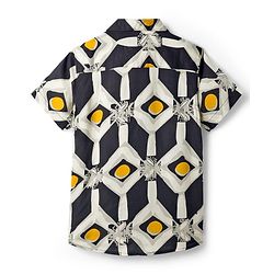 Pine Kids Woven Half Sleeves Shirt With Leaf Print - Multicolor