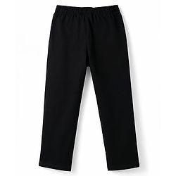 Pine Kids Cotton Knit Half Sleeves Cut & Sew T-Shirt & Lounge Pant Set with Patch Detailing - Red & Black