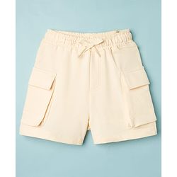 Pine Kids Cotton Knit Sleeveless Solid Top & Shorts Set - Light Green
