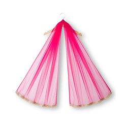 Pine Kids Woven Sleeveless Choli Lehenga With Dupatta Set With Floral Embroidery & Print - Dark Pink