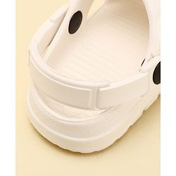 Pine Kids Back Strap Solid Clogs - OffWhite