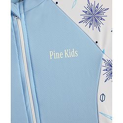 Pine Kids Half Raglan Sleeves Printed Frock Swimsuit - Blue
