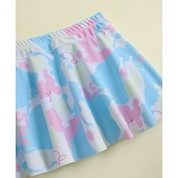 Pine Kids Half Raglan Sleeves Printed Two Piece Swimsuit - Light Blue