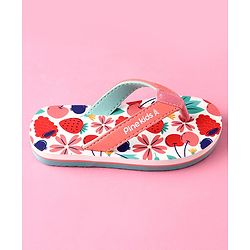 Pine Kids Slip On Tropical Theme Printed Flip Flops - Multicolour