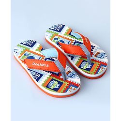 Pine Kids Slip On Text Printed Flip Flop - Multicolour