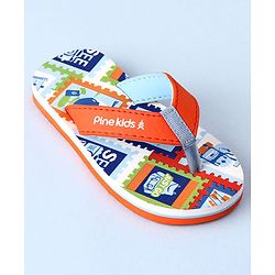 Pine Kids Slip On Text Printed Flip Flop - Multicolour