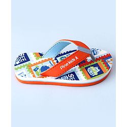 Pine Kids Slip On Text Printed Flip Flop - Multicolour